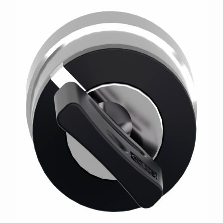 Harmony XB4 - tête bouton tournant à clé 455 - Ø22 - 2 pos à rap. - retr G