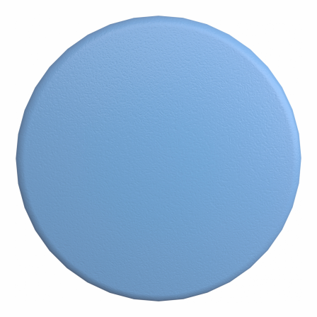 Harmony tête de bouton poussoir Ø 60 mm - Ø22 - bleu