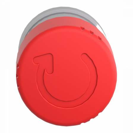 Harmony XB4 - tête bouton arrêt urgence - Ø30 - pousser tourner - rouge