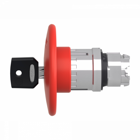 Harmony XB4 - tête bouton arrêt urgence - Ø60 - à clé 455 - rouge
