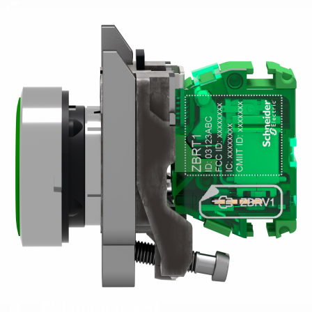Harmony émetteur sans pile & sans fil - tête métal - Ø22 mm - capsule verte