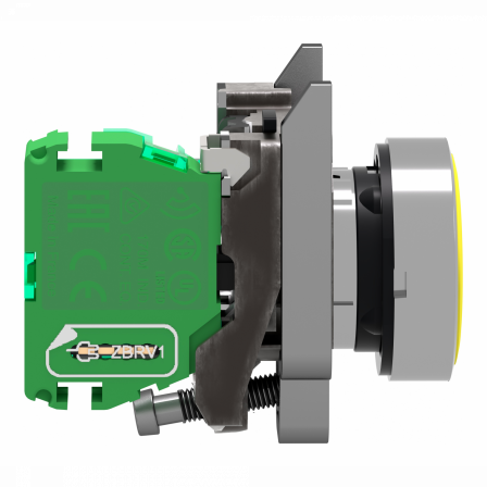 Harmony émetteur sans pile & sans fil - tête métal - Ø22 mm - capsule jaune