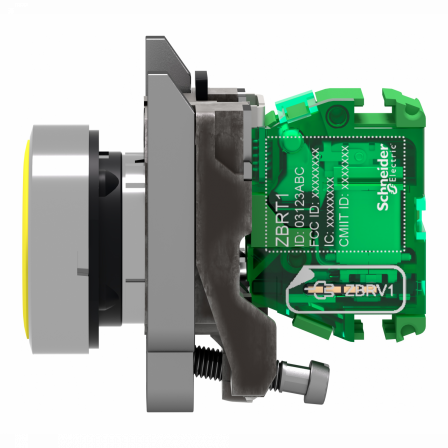 Harmony émetteur sans pile & sans fil - tête métal - Ø22 mm - capsule jaune