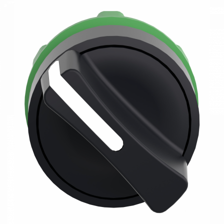 Harmony XB5 - tête bouton tournant à manette - Ø22 - 2 pos à rap. - noir
