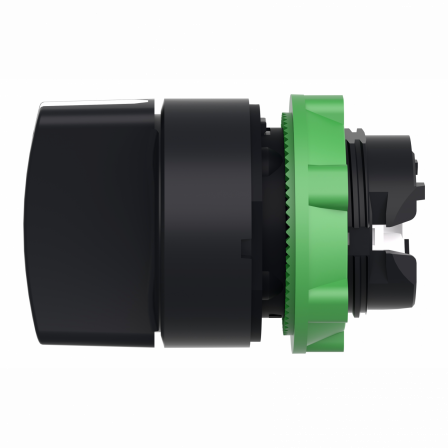 Harmony XB5 - tête bouton tournant à manette - Ø22 - 3 pos rap au C - noir