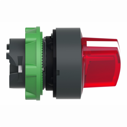Harmony XB5 - tête bouton à manette lumineux - Ø22 - 2 pos fix - rouge