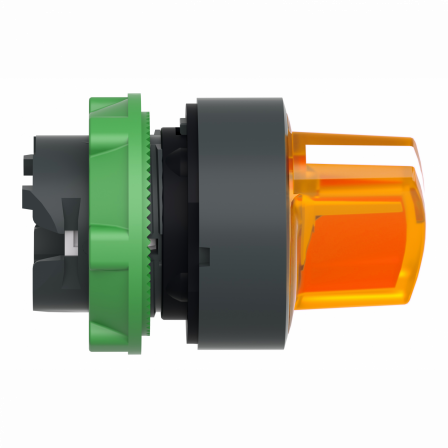 Harmony XB5 - tête bouton à manette lumineux - Ø22 - 2 pos fix - orange