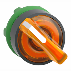 Harmony XB5 - tête bouton à manette lumineux - Ø22 - 2 pos fix - orange