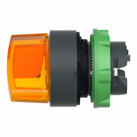 Harmony XB5 - tête bouton à manette lumineux - Ø22 - 2 pos fix - orange