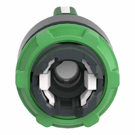 Harmony XB5 - tête bouton à manette lumineux - Ø22 - 3 pos fix - vert