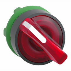 Harmony XB5 - tête bouton à manette lumineux - Ø22 - 2 pos fix - rouge