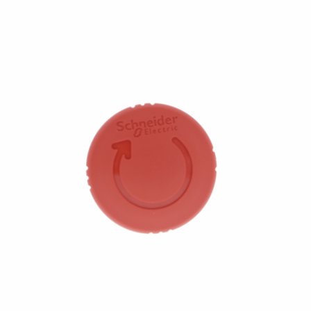 Harmony XB5 - tête bouton arrêt urgence - Ø40 - pousser tourn - rouge