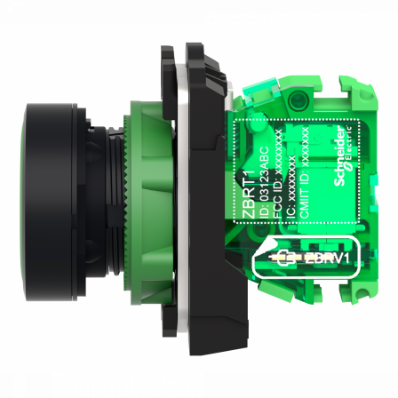 Harmony émetteur sans pile & sans fil avec tête plastique Ø22 mm capsule verte