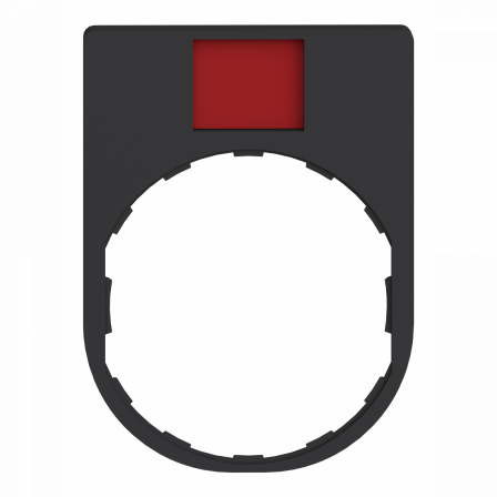 Harmony - porte-étiquette 30x40 + étiquette 'DEFAUT' 8x27 - blanc/rouge