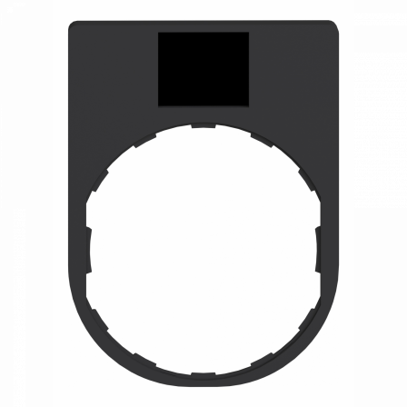 Harmony - porte-étiquette 30x40 + étiquette 'ARRET-MARCHE' 8x27 - blanc/noir