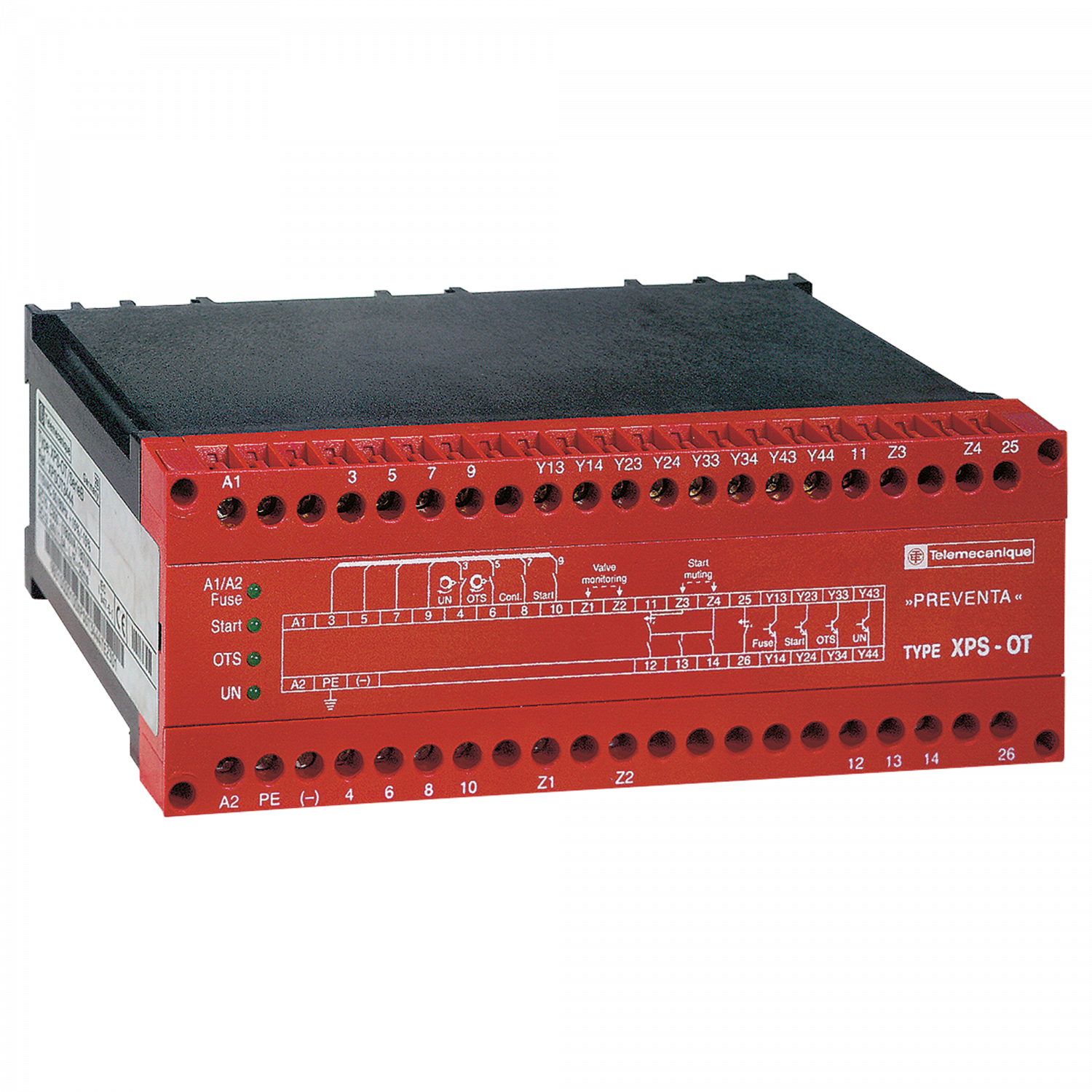 Preventa XPS-OT - contrôleur - arrêt point mort haut et course freinage - 115Vca