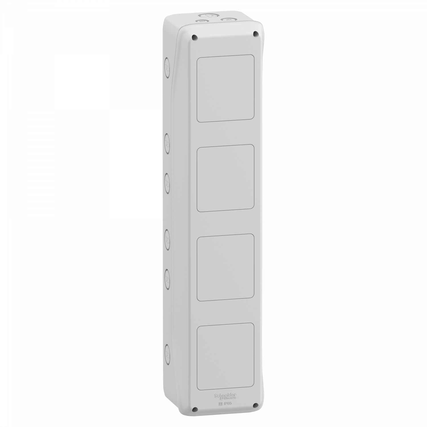 Mureva coffret pour prise 138x610mm 4 Ouvertures pour socle de prises 90x100mm