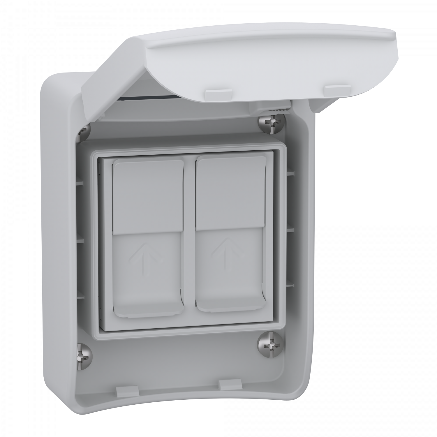 Mureva socle IP65 pour 2 prises RJ45 S-ONE