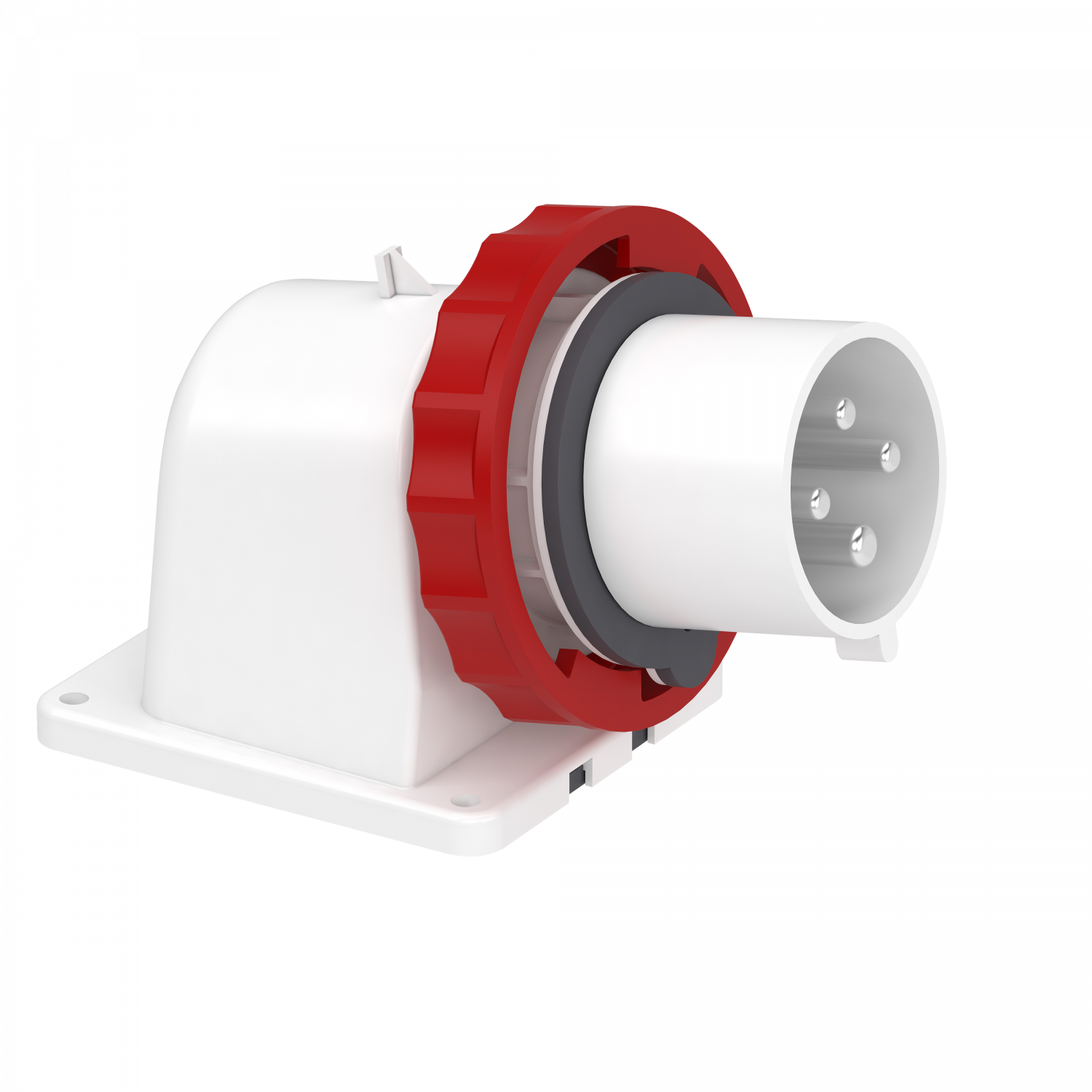 Mureva - socle de connecteur industriel - 32 A - 3P+T - 380-415V CA - IP67