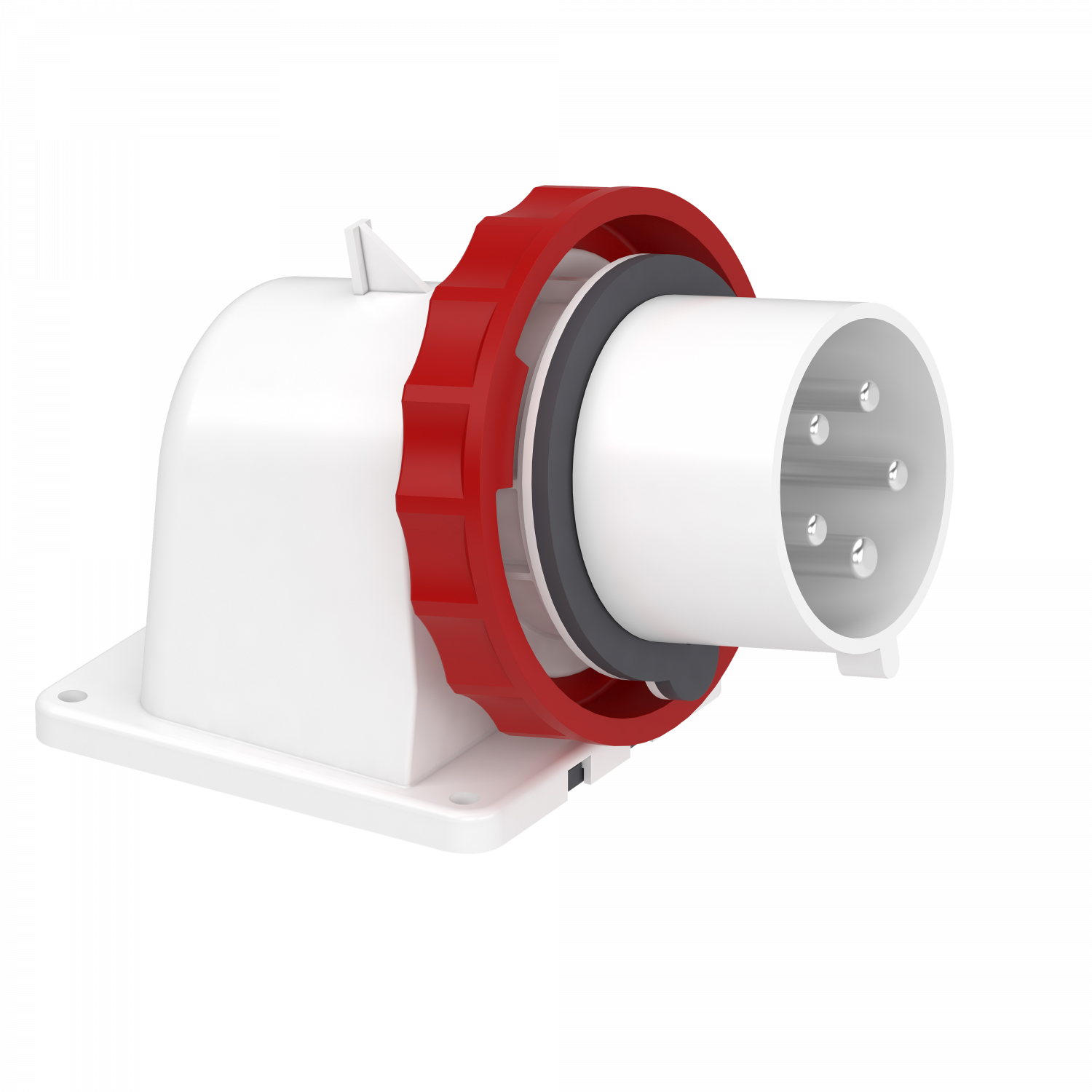 Mureva - socle de connecteur industriel - 32 A - 3P+N+T - 380-415 V CA - IP67