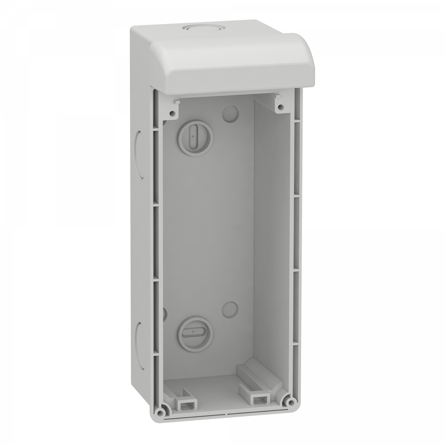 Mureva - boîtier mural pour 1 prise verrouillable avec prédéfonçage - 103x250mm