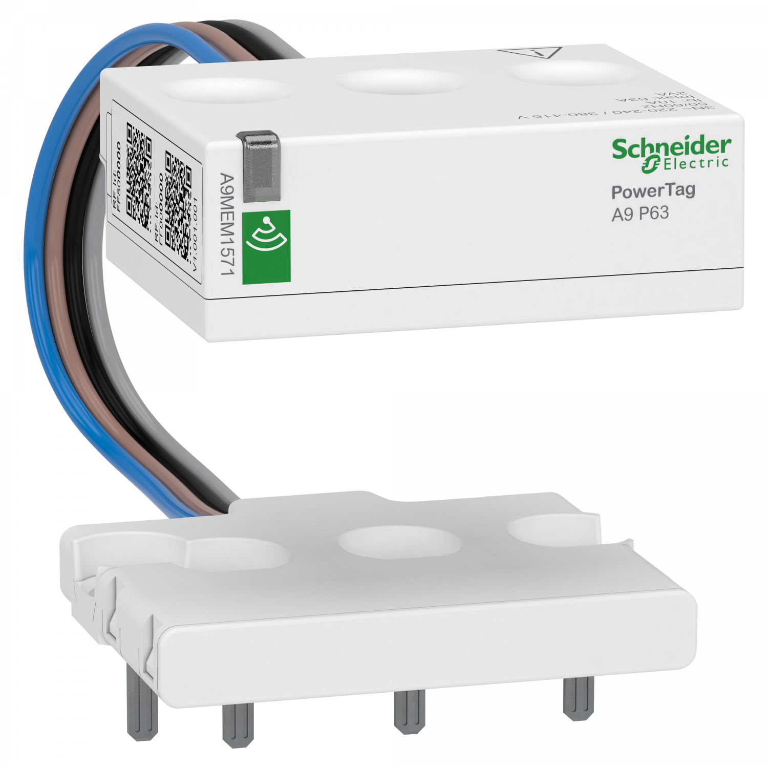 PowerTag - Capteur de mesure radiofréquence - DT40 - 3P+N - 63A - amont