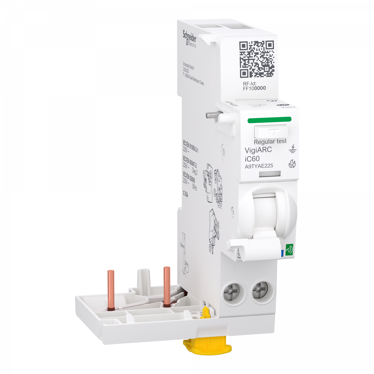 Acti9 Active  iC60 module détecteur arc différentiel 30mA ASI connecté 2P 25A