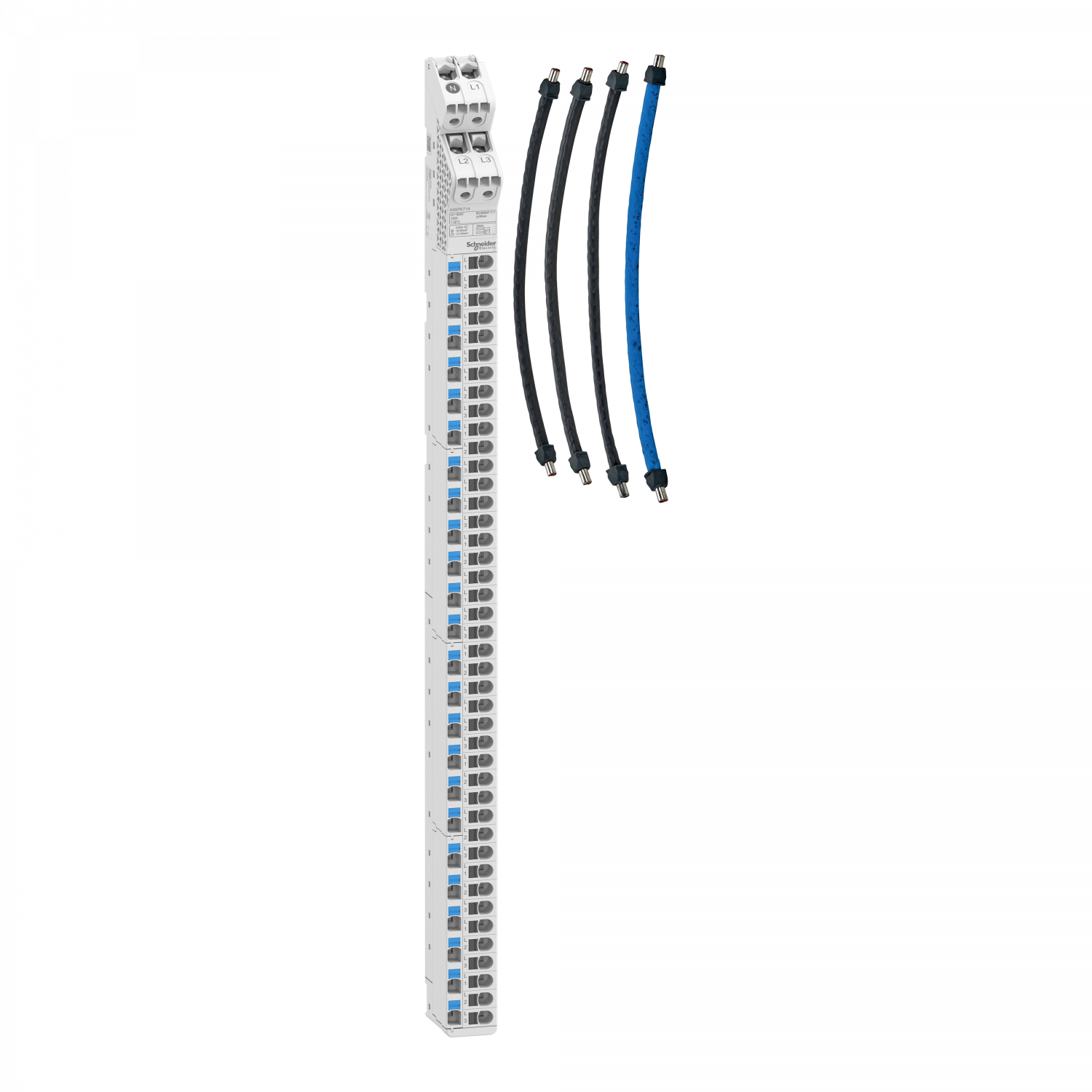 Acti9 Vdis - répartiteur vertical - 160A 250/440V 66 points de connexion