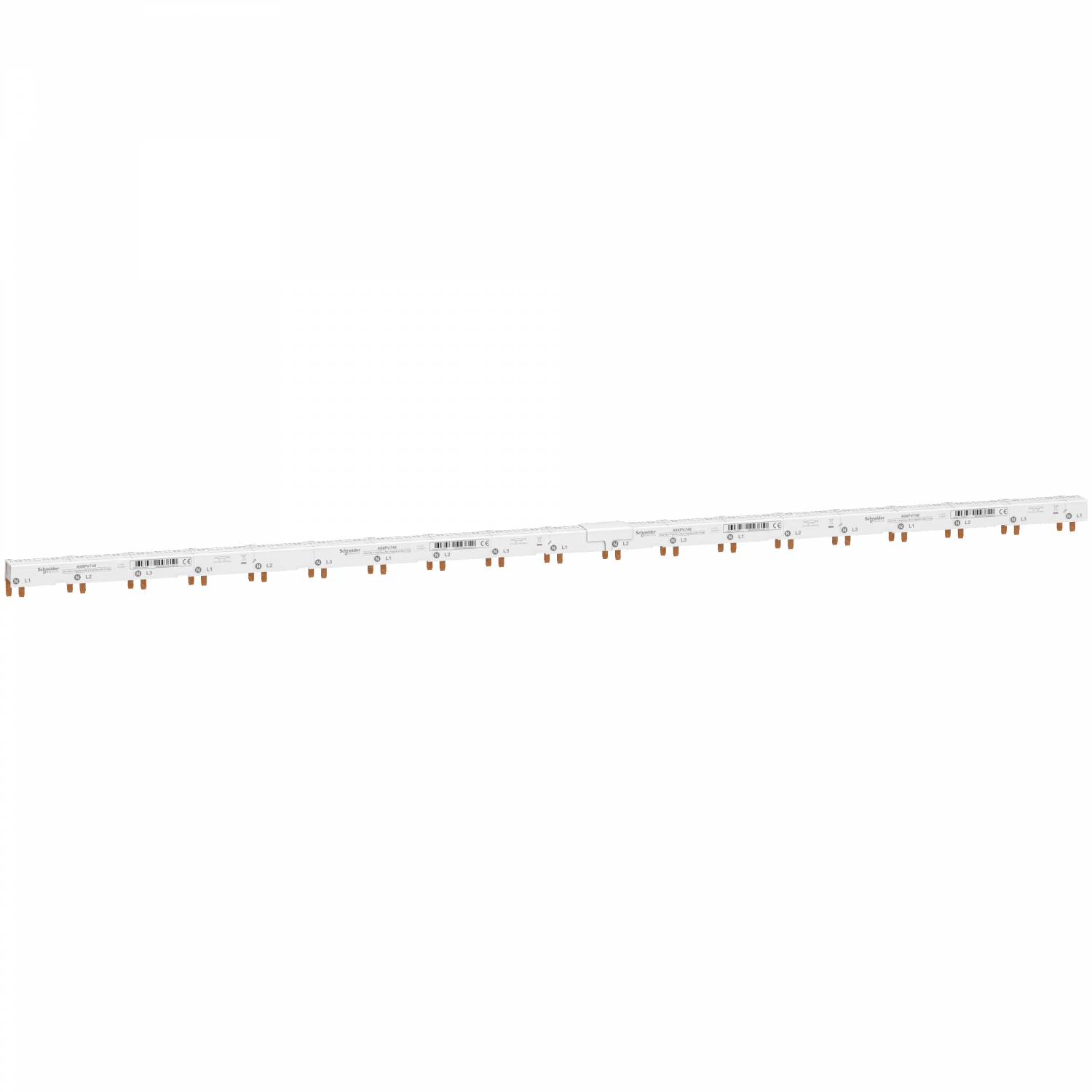Acti9 iDT40 - Répartiteur horizontal - 3P+N avec Aux et Vigi 9 mm - 48 modules