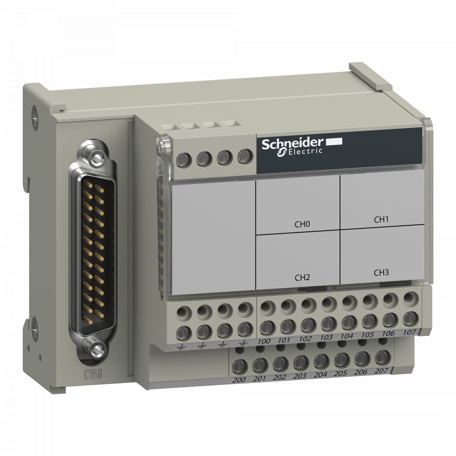 Modicon X80 - embase de raccordement TELEFAST - 4 voies analogiques