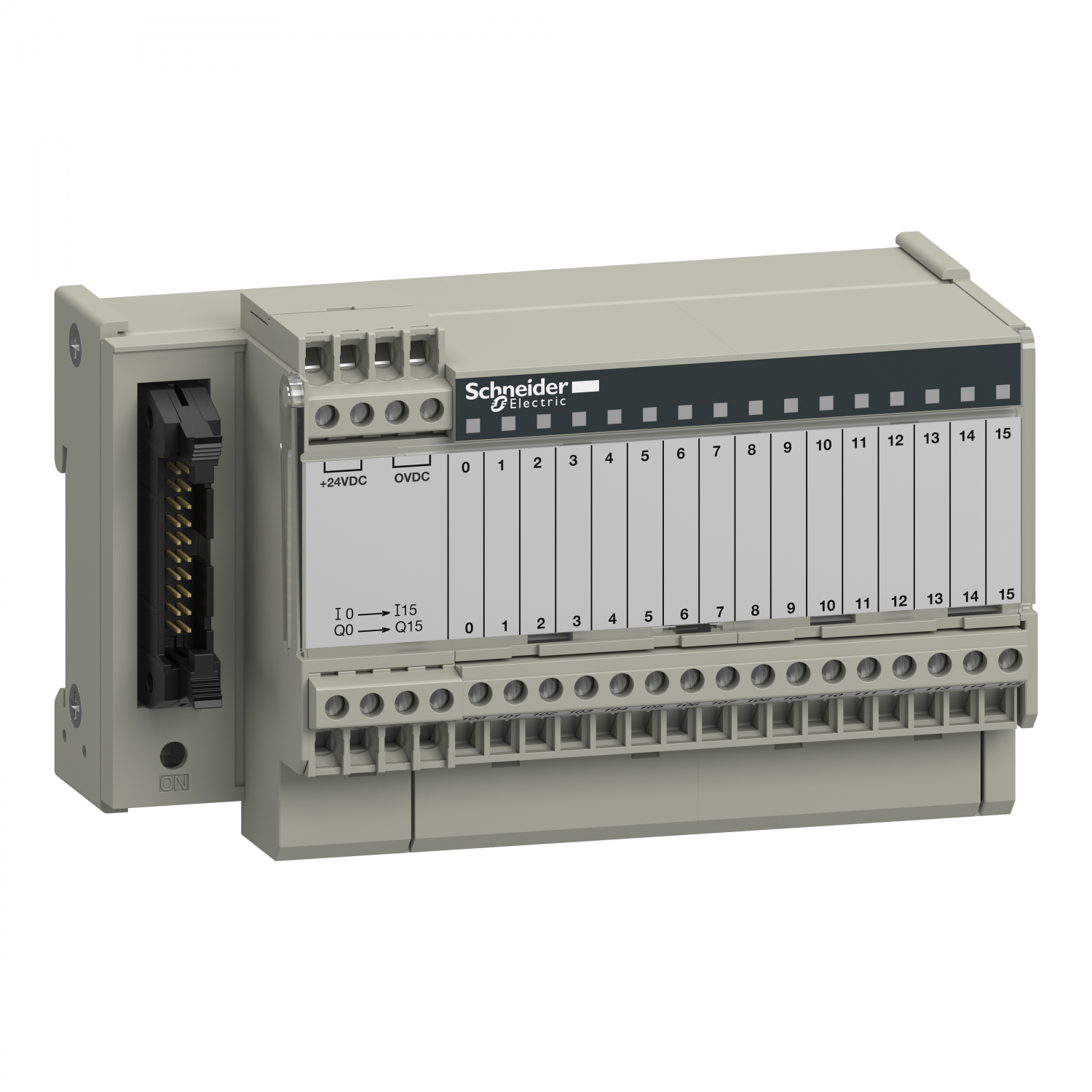 Telefast ABE7 - embase - relais électromagnét. soudés - 16 voies - relais 5mm