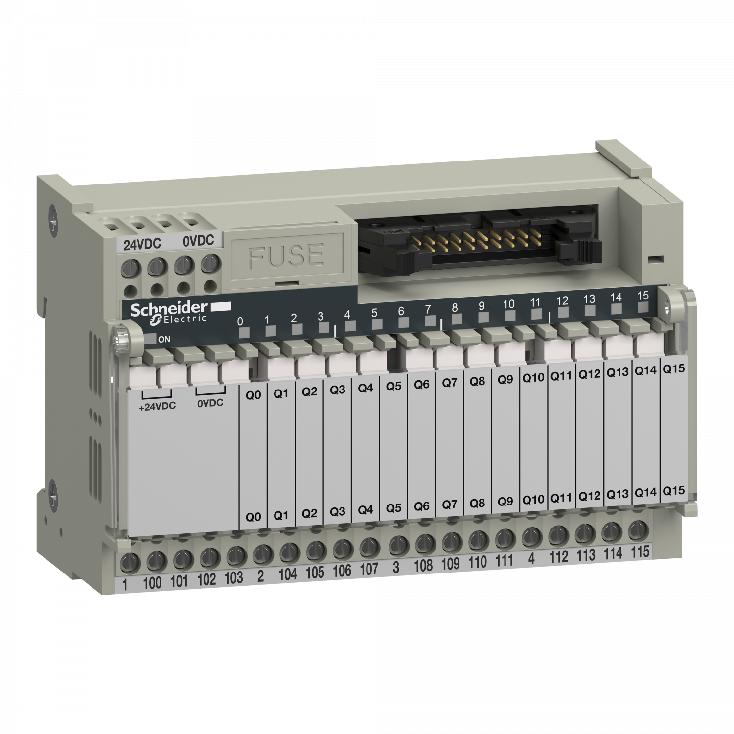 Telfast ABE7 - embase - relais embrochable - 16 voies - relais 5mm