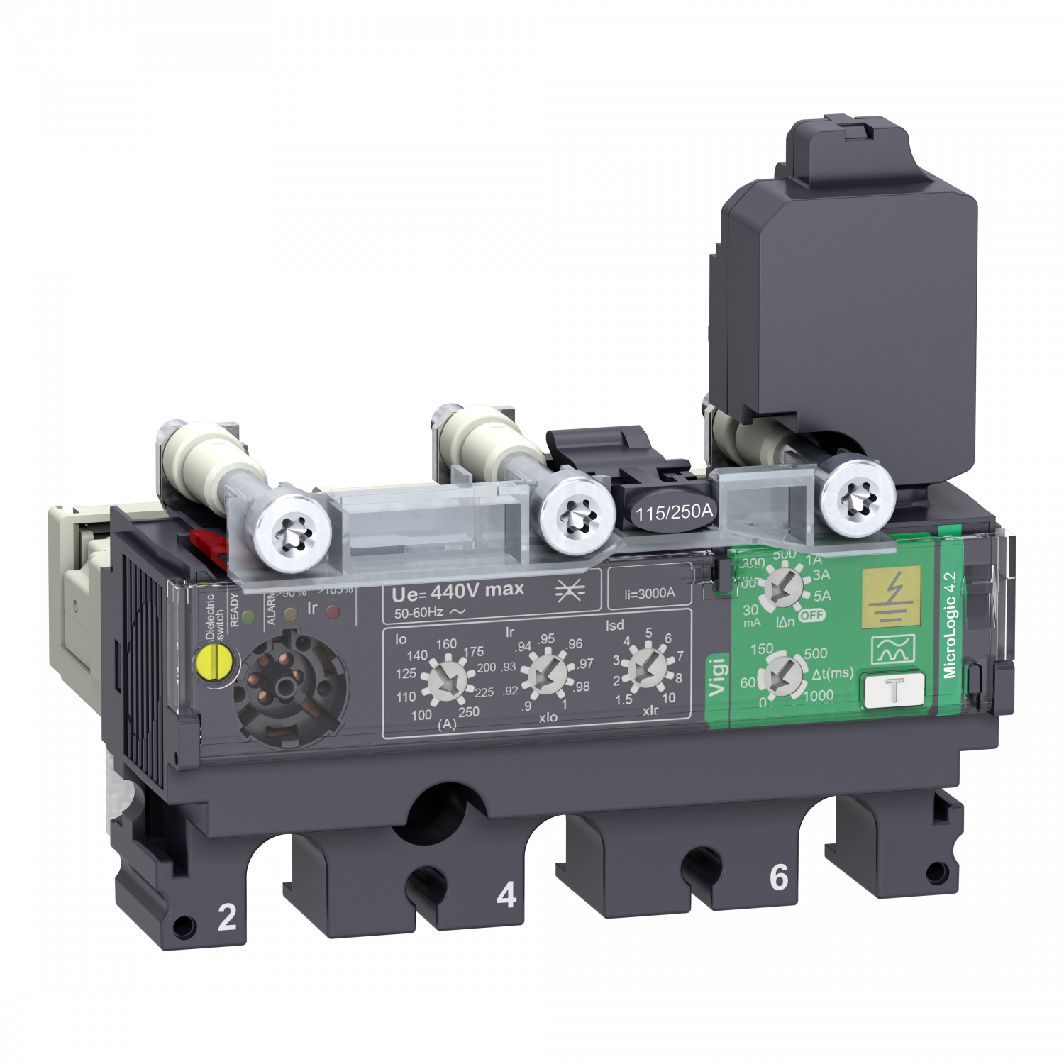 ComPacT NSX - Déclencheur MicroLogic 4.2 Vigi 40A - 3P3D pour NSX100-250