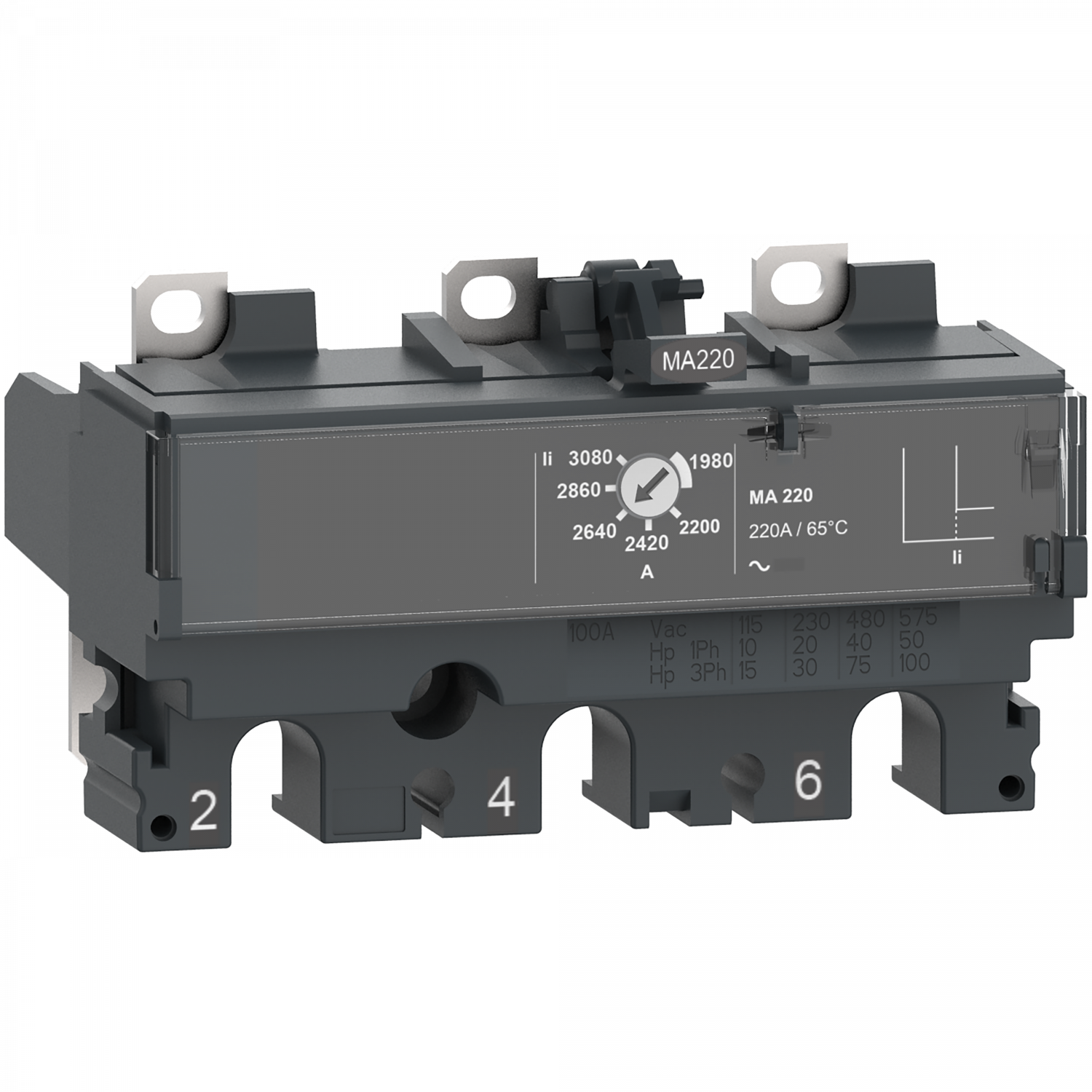 ComPacT NSX - Déclencheur magnétique - MA 100A - 3P3D pour NSX100