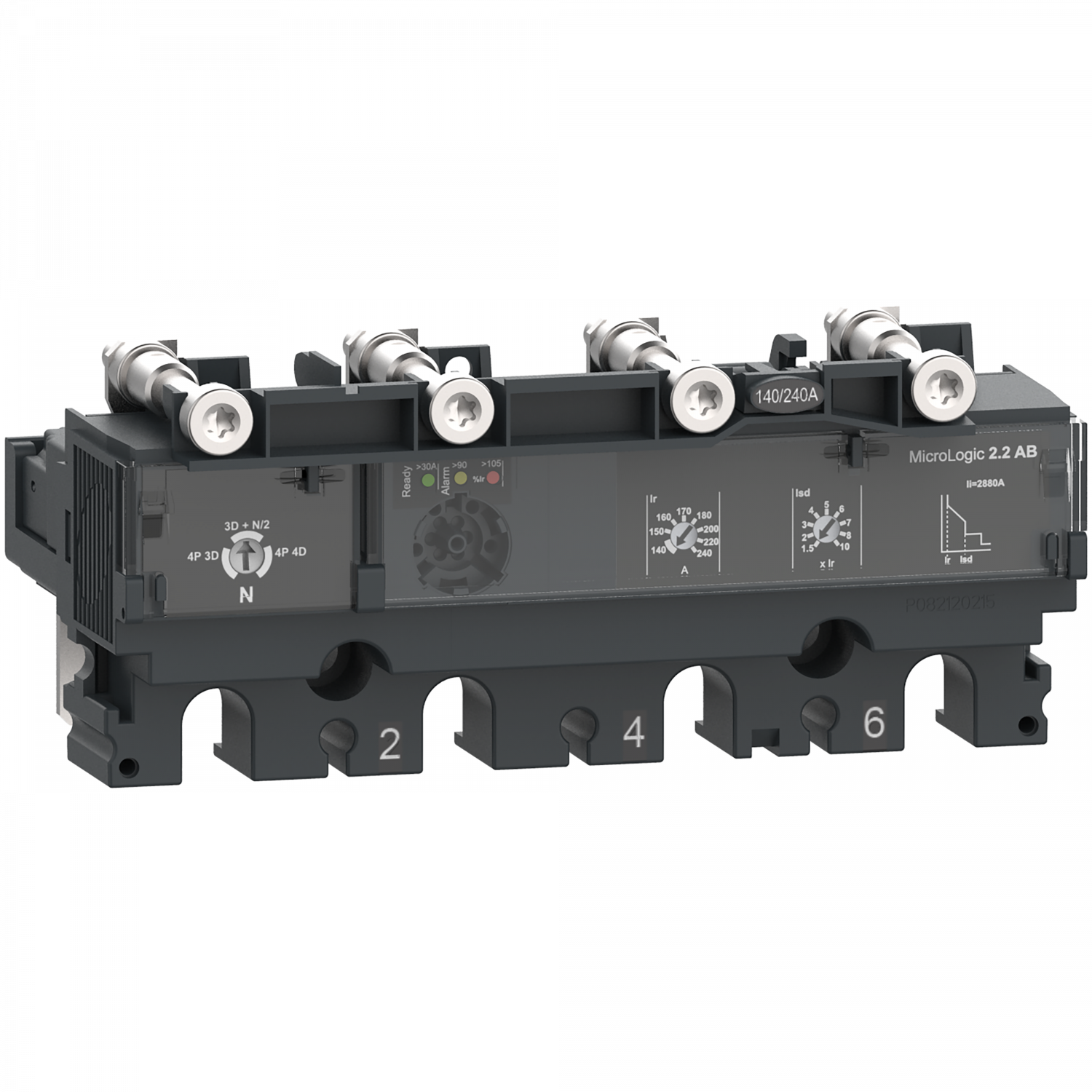 ComPacT NSX - Déclencheur MicroLogic 2.2AB 100A - 4P4D pour NSX100-250