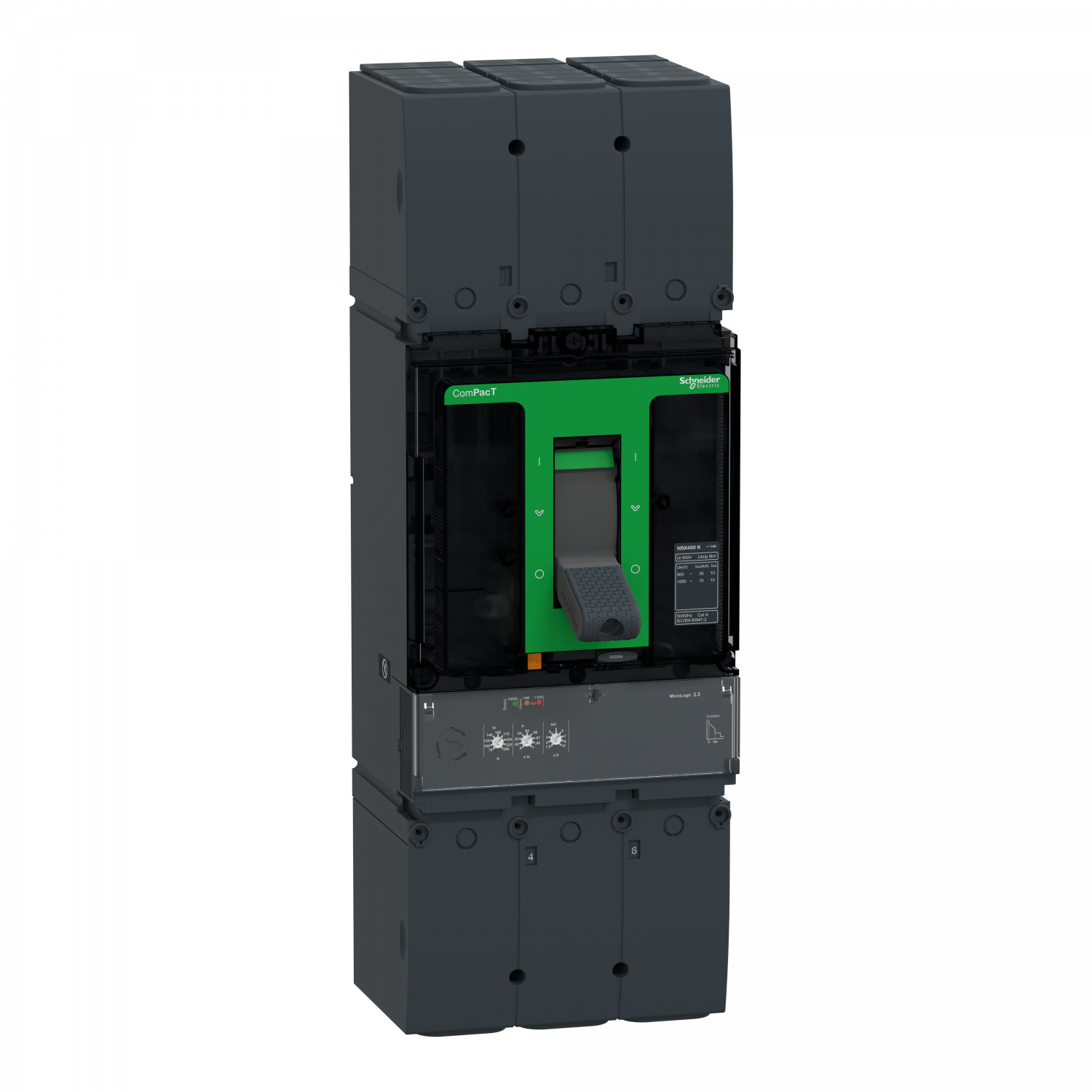 ComPacT NSX400K - Disjoncteur - MicroLogic 2.3 400A - 3P3D - 10kA - montage fixe