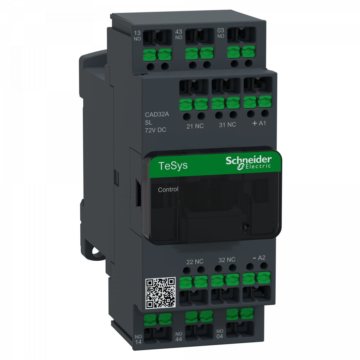 Snap In -  TeSys CAD32 - contacteur - 3F+2O - instantané - 10A - 72Vcc- B Conso