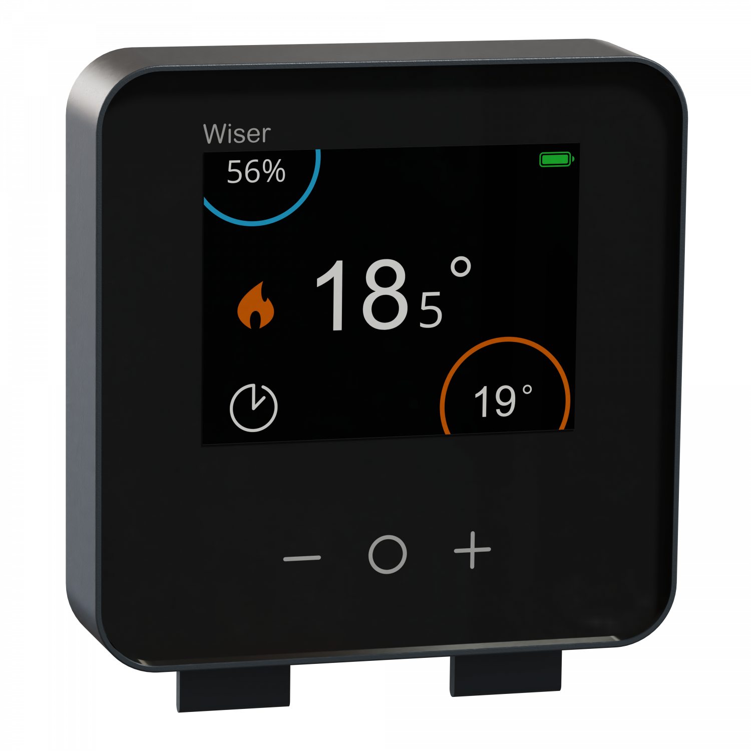 Wiser - thermostat d'ambiance connecté liaison zigbee 2,4GHz - anthracite