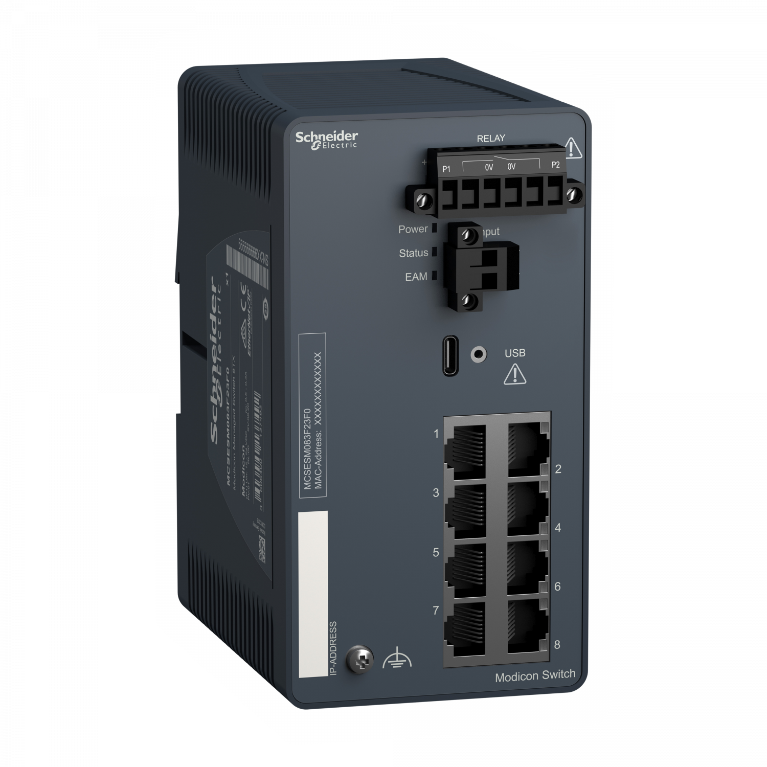 Modicon Switch administré - 8 ports cuivre