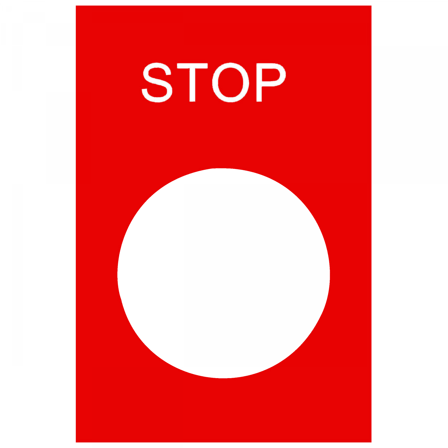 Harmony - étiquette - 30x40mm - rouge - STOP