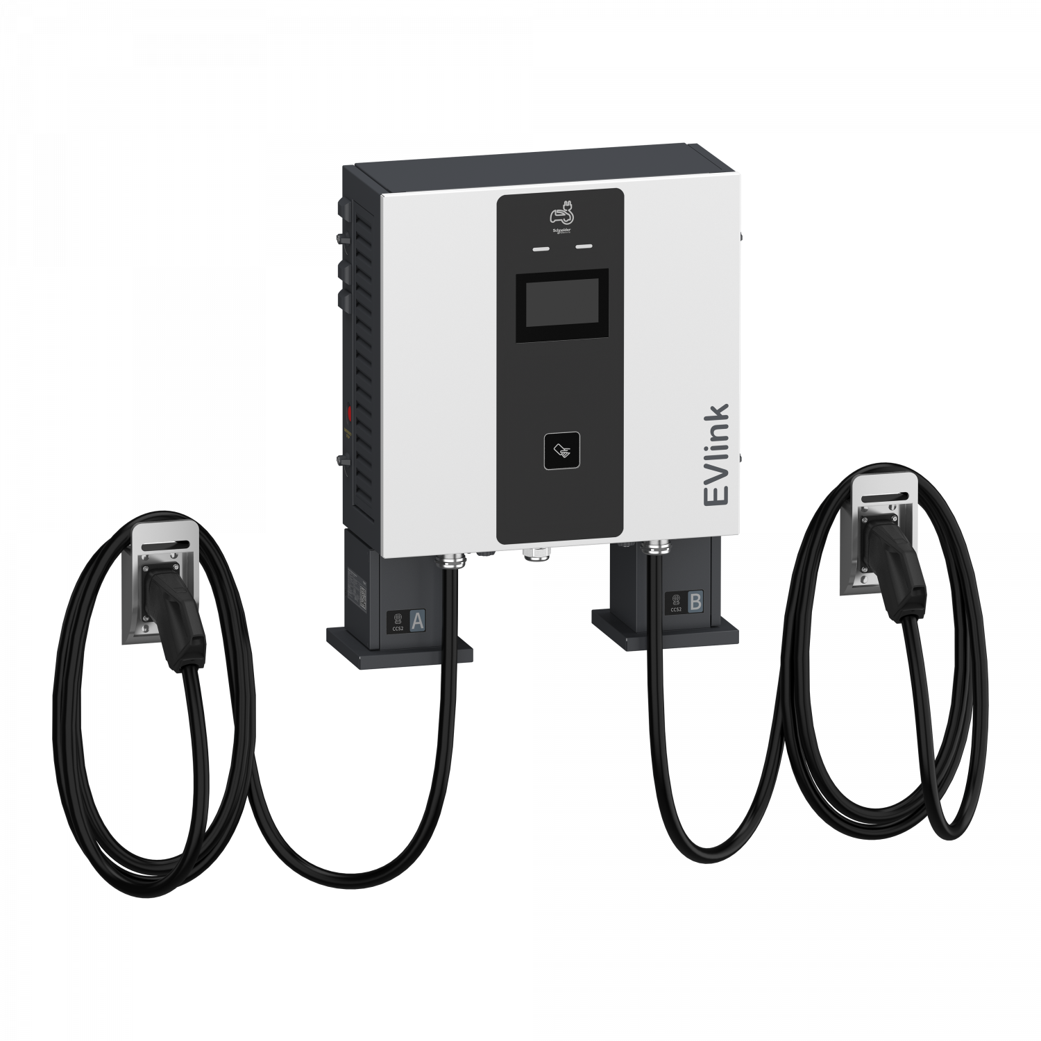 Evlink Pro DC - Borne de recharge - 60 kW - 2xCCS2 - Câble 7m