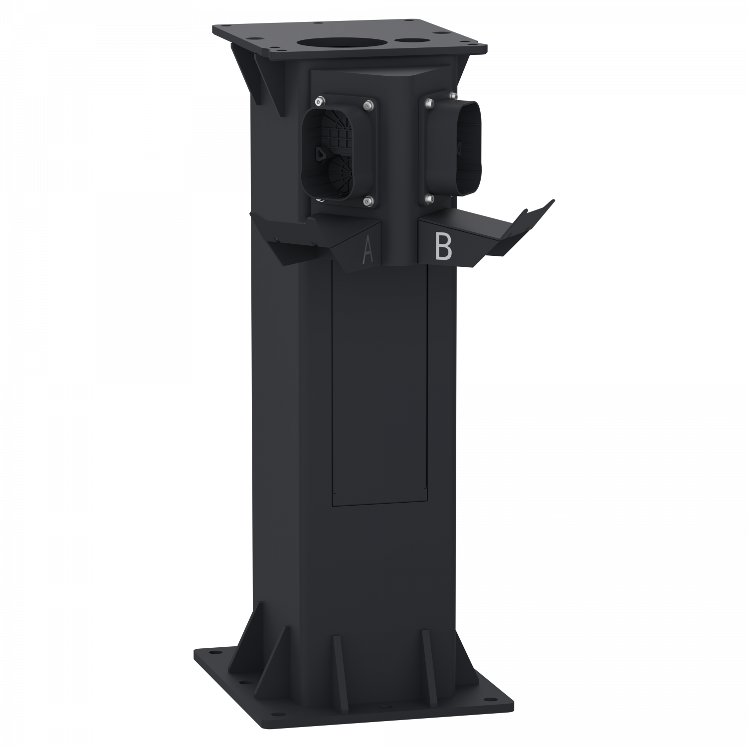 Evlink Pro DC - Pied pour borne - 2 prises CCS2 - Hauteur 75 cm