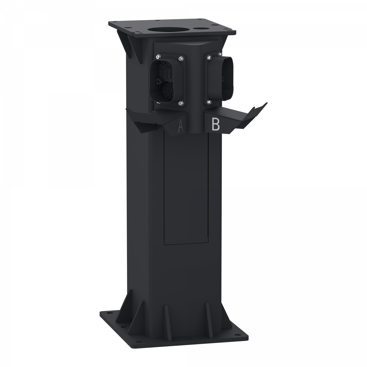 Evlink Pro DC - Pied pour borne - 1 prise CCS2 + 1 prise CHAdeMO - H 75 cm