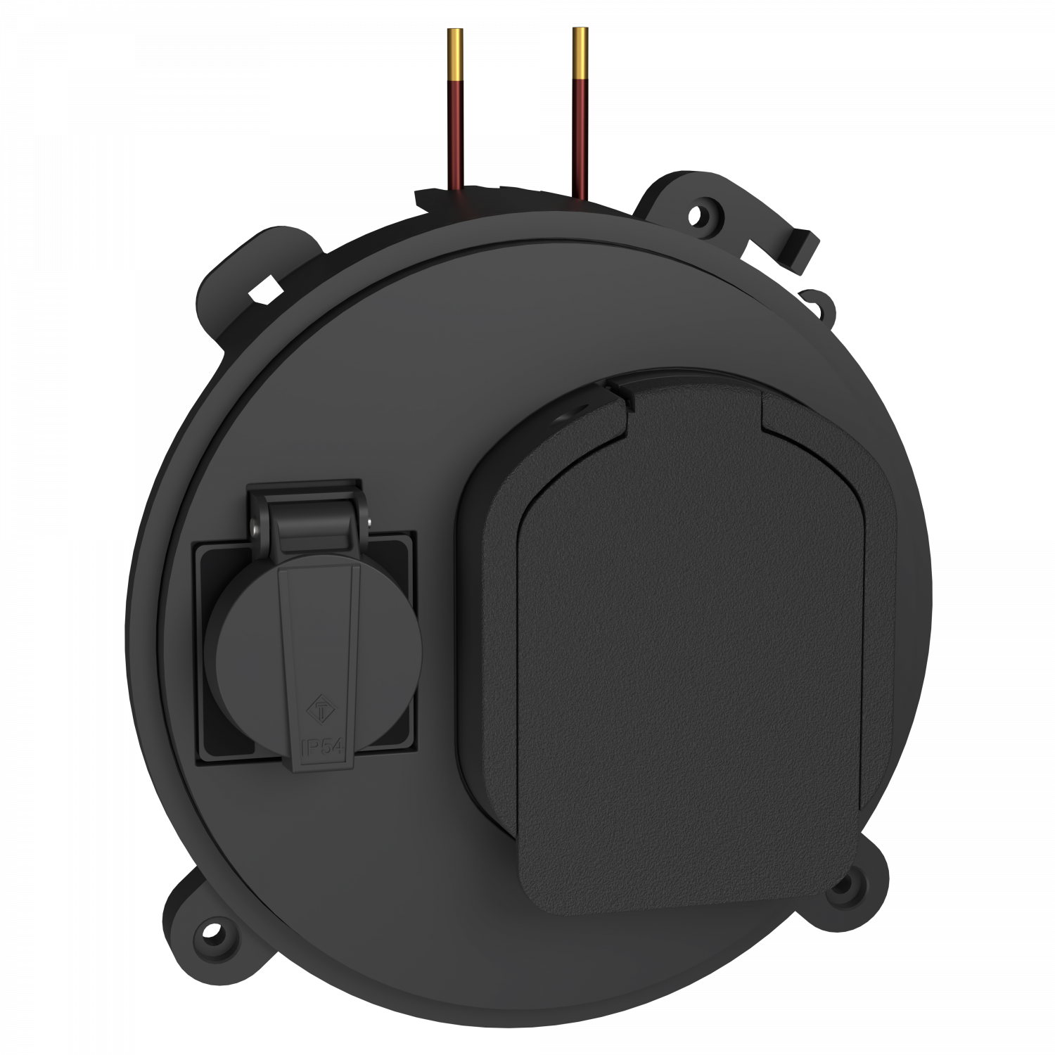 EVlink socle de prise T2S pour borne Pro AC monophasée avec prise domestique