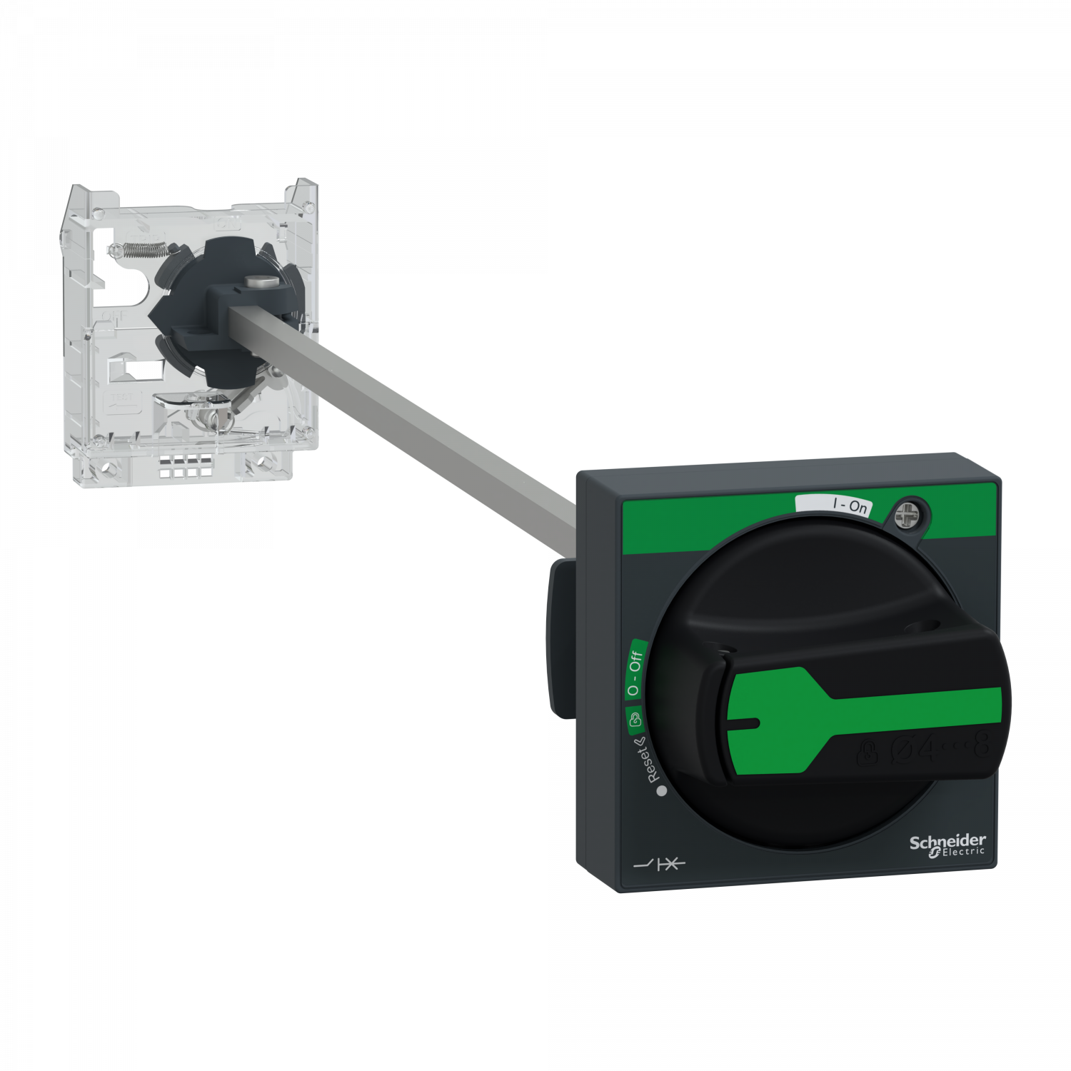 TeSys GV - Gv2apn03 black handle fro nt plate ip65 w