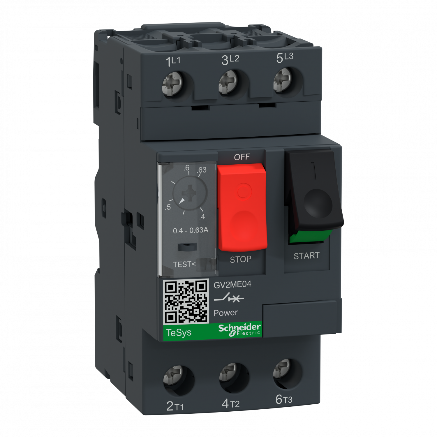 TeSys GV disjoncteur moteur 0,4 à 0,63A 3P 3d déclencheur magnétothermique