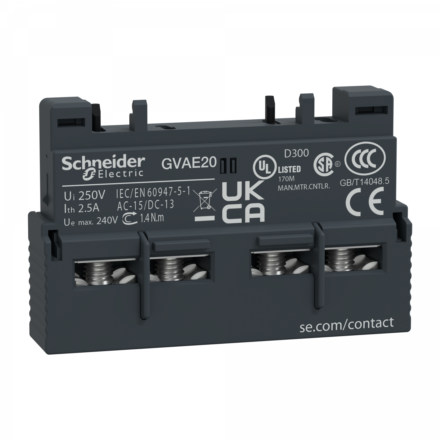 TeSys GV - contact auxiliaire - 2F