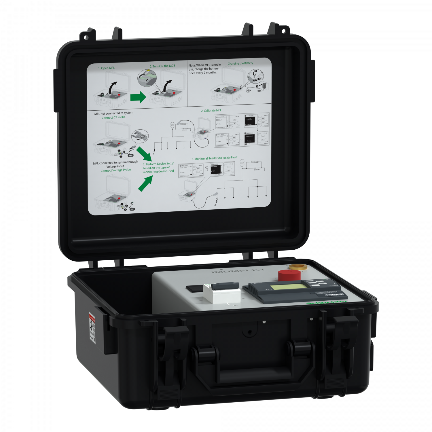 Valise mobile de recherche de defaut en regime IT