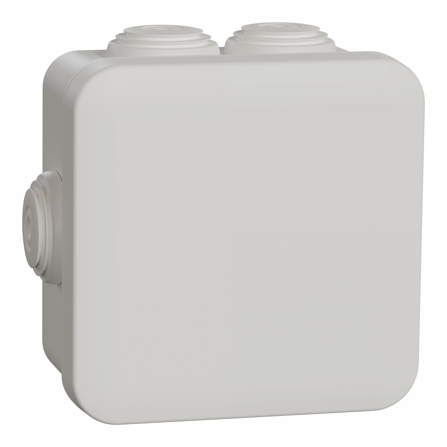 Mureva Box - boite de dérivation avec embouts - 80x80x45 - IP55 - blanc polaire