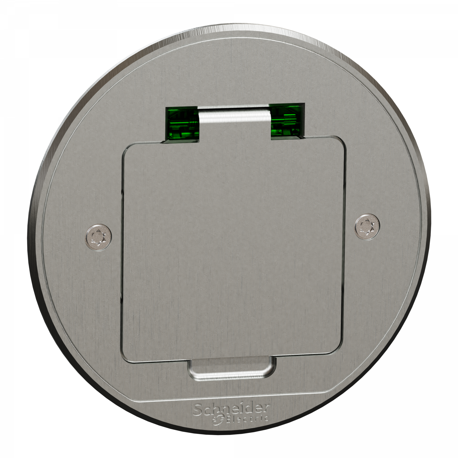 Unica System+ - Prise de sol XS IK08 IP44 - 2P+T - ronde métal